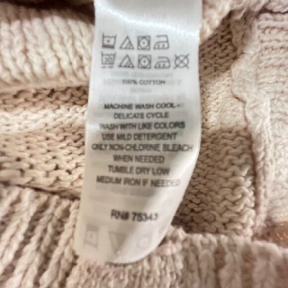 Ruby Moon NEW Button Back Sweater Oatmeal Size X-Small - Picture 10 of 10